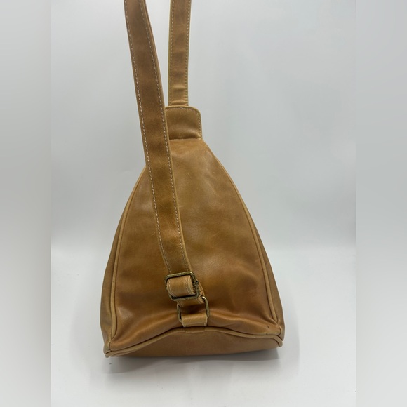 Tan Faux Leather Sling Bag - Picture 4 of 10